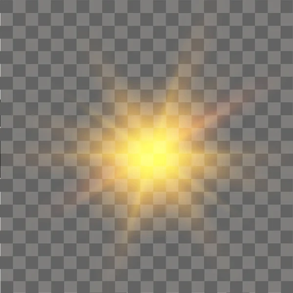 Lichte glanseffect. Abstracte effect van verlichting flare. Vector — Stockvector