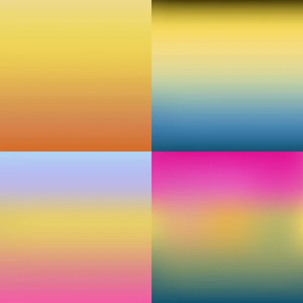 Ensemble d'arrière-plans vectoriels flous colorés abstraits. Vecteur — Image vectorielle