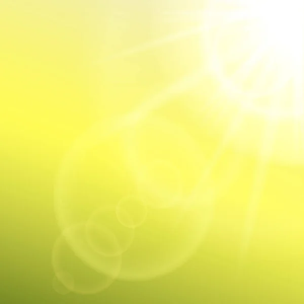Abstraktní pozadí s letní slunce, světla a objektiv světlice. Vektor — Stockový vektor