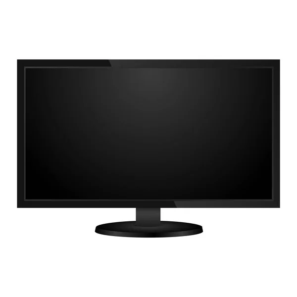 Blank monitor telewizor lub komputer. Wektor — Wektor stockowy