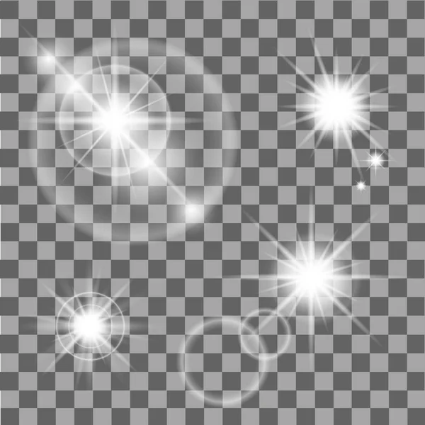 Star burst with sparkles. Vector illustration — Stock Vector