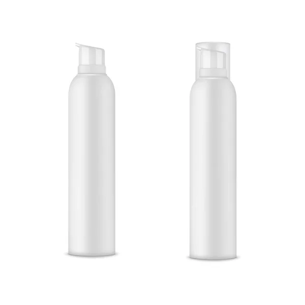 Prázdná šablona bílé deodorant láhve mock-up. Aerosolové vektor — Stockový vektor