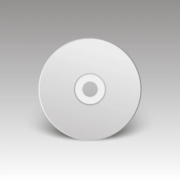 Blank white compact disk. Нарисуй. CD диск. Векторная иллюстрация — стоковый вектор