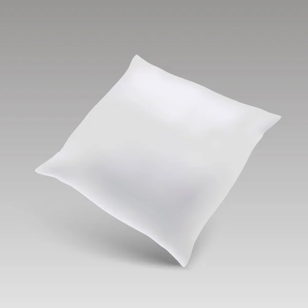 为您设计的方形枕头空白。模拟枕头矢量 — 图库矢量图片