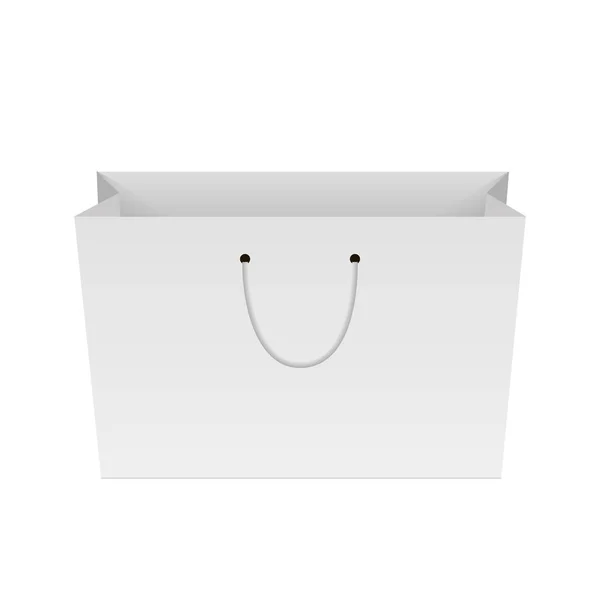 Leere Einkaufstasche aus Papier. mock up für Ihren design.vector — Stockvektor