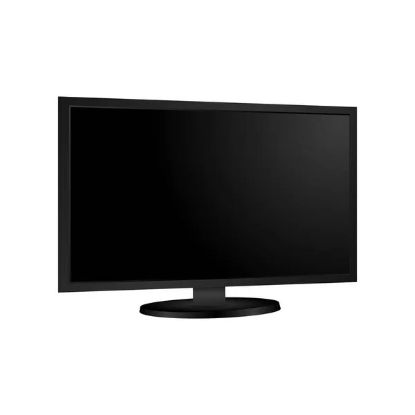 Blank monitor telewizor lub komputer. Wektor — Wektor stockowy