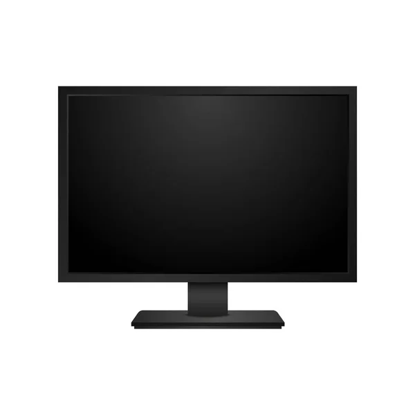 Blank monitor telewizor lub komputer. Wektor — Wektor stockowy
