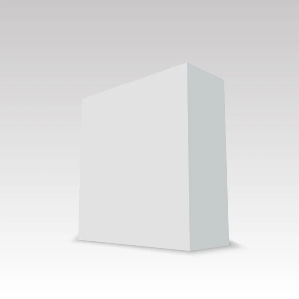 Prázdné vertikální papírová krabice. Vektorové ilustrace — Stockový vektor