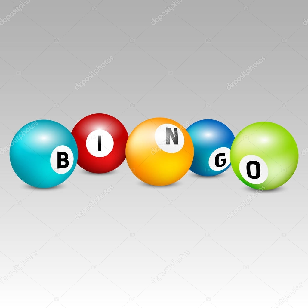 Bingo lottery balls. Vector lottery number balls set colorful. Vector illustration