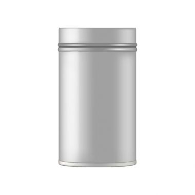 Krem, bodur, jel, toz metal kozmetik kavanoz. Vecto mockup