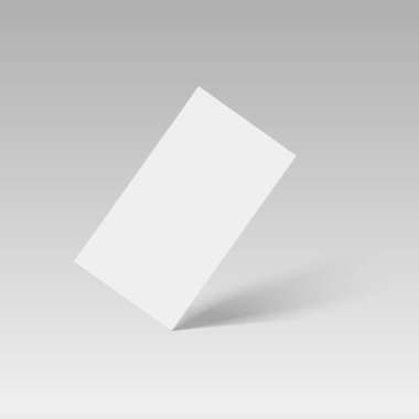 Yumuşak gölge kartvizit şablonu. Vektör