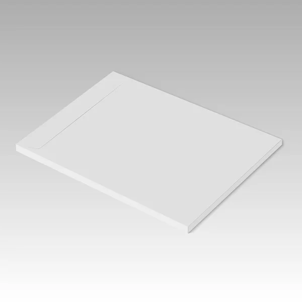 Realistic blank folder design template mockup. Vector — Stock Vector