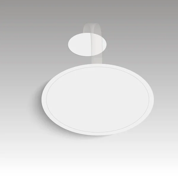 Vecteur blanc onduleur rond avec bande transparente — Image vectorielle