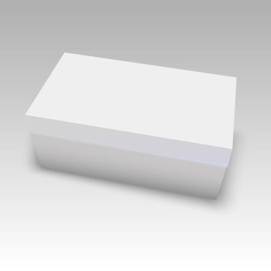 Boş ayakkabı kutusu şablonu. Vektör çizim.