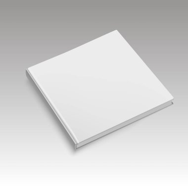 Gerçekçi kapalı kare kitap veya dergi. Vektör