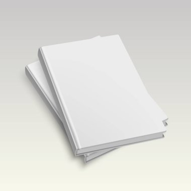 Kapalı kitap, kapak. Mockup kapak tasarımı için. Yüksek detay. Beyaz arka plan üzerinde izole.