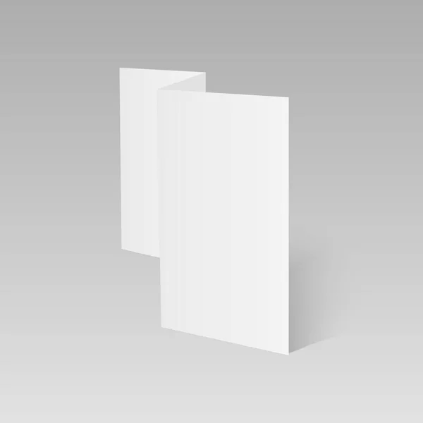 三重白色模板纸。矢量插图 — 图库矢量图片
