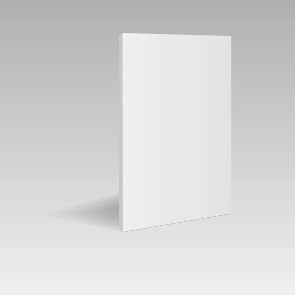 Perspektif Görünümü dikey kitap şablonu. Vektör çizim