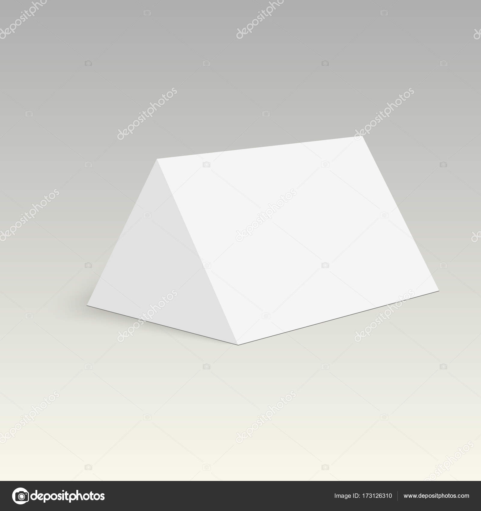 Download Blank cardboard triangle box bag packaging for food, gift ...