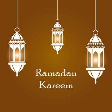 Ramazan Kareem İslam arka plan. Vektör çizim