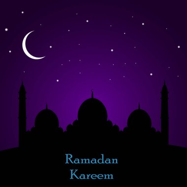 Ramazan Kareem İslam arka plan. Vektör çizim