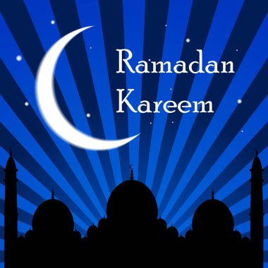 Ramazan Kareem İslam arka plan. Vektör çizim