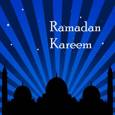 Ramazan Kareem İslam arka plan. Vektör çizim