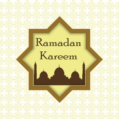 Ramazan Kareem İslam arka plan. Vektör çizim