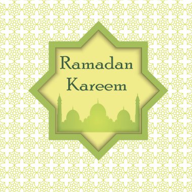 Ramazan Kareem İslam arka plan. Vektör çizim
