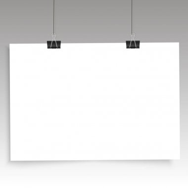 Duvar kağıdı terminallerinde üzerine bir poster. Vektör