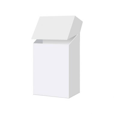 Sigara paketine markanız için dieline üzerine katlayın. Vektör