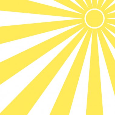 Güneş ışını ray sunburst desen arka plan yaz. Parlatıcı yaz desen. Vektör