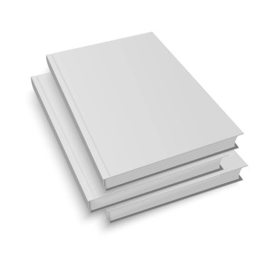 Kapalı kitap, kapak. Kapak tasarımı için alay. Vektör