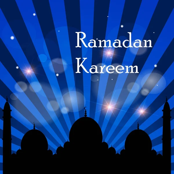 Ramadan Kareem sfondo islamico. Illustrazione vettoriale — Vettoriale Stock