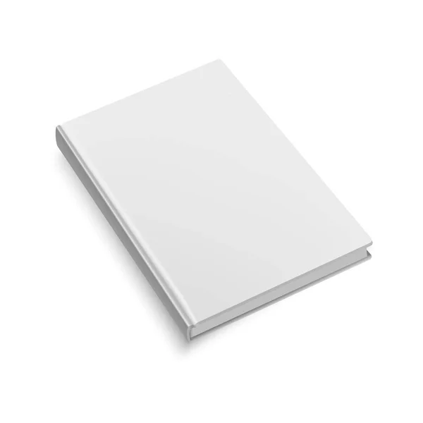 Blank softcover book or magazine template on white background.Mock up. Vector illustration — Stock Vector