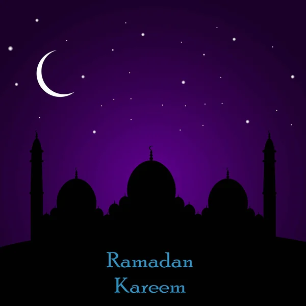 Ramadán Kareem antecedentes islámicos. Ilustración vectorial — Vector de stock