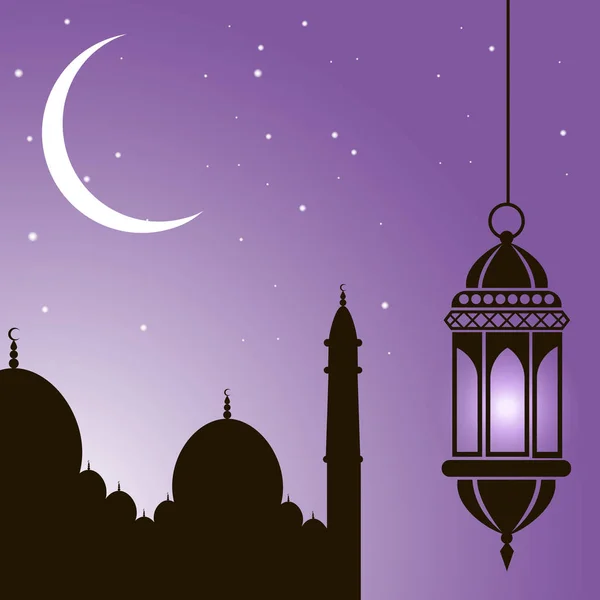 Ramadan Kareem islamisk bakgrund. Vektorillustration — Stock vektor