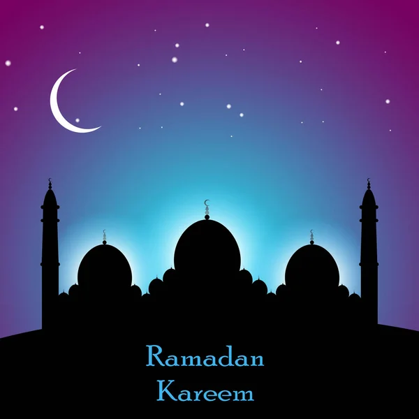 Ramadan Kareem sfondo islamico. Illustrazione vettoriale — Vettoriale Stock