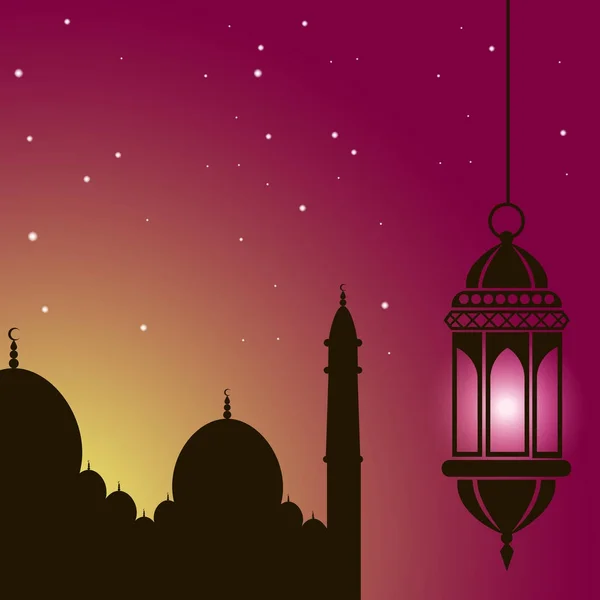 Ramadan Kareem islamisk bakgrund. Vektorillustration — Stock vektor
