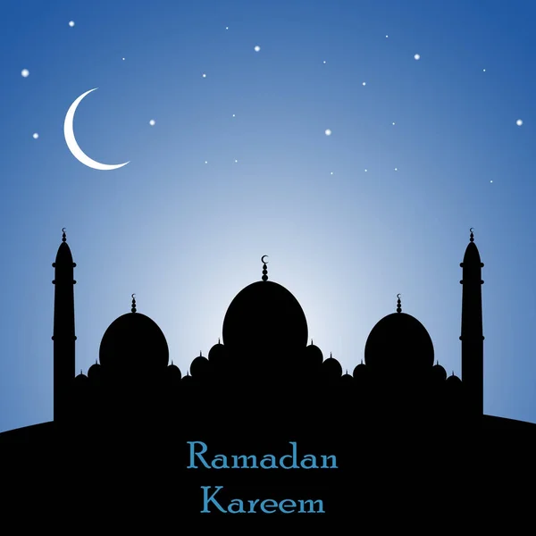 Ramadán Kareem antecedentes islámicos. Ilustración vectorial . — Vector de stock