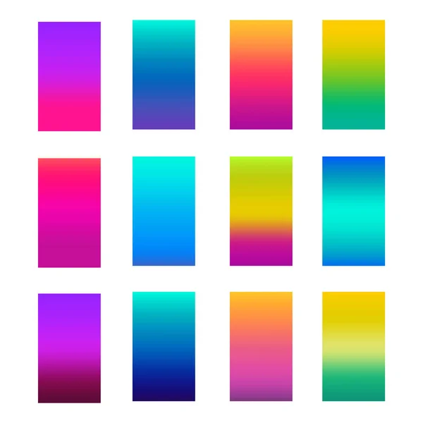 Design de fundo vetorial de tela moderna para aplicativo móvel. Gradientes de cor suave — Vetor de Stock