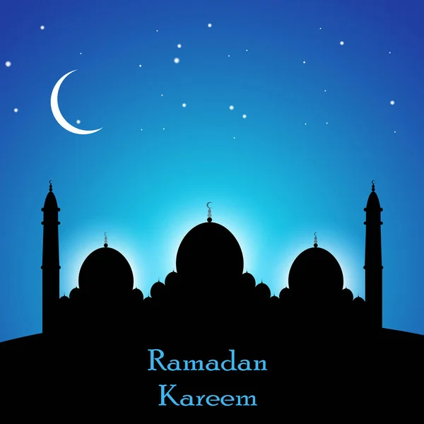 Ramadan Kareem sfondo islamico. Illustrazione vettoriale — Vettoriale Stock