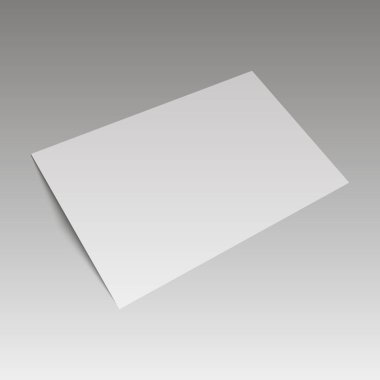 Boş kartvizit, kartpostal vektör çizim