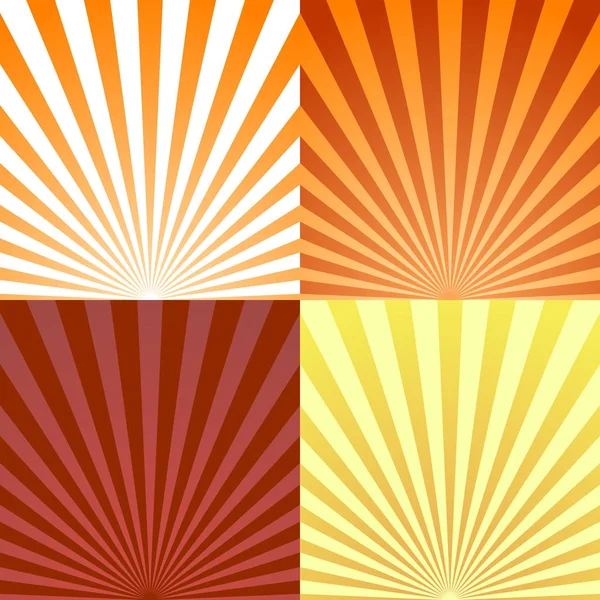Set de rayo de sol rayo de sol patrón de explosión de fondo verano. Brillo Patrón de verano — Vector de stock