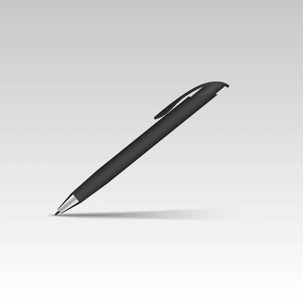 Długopis z miękkim cień. Wektor — Wektor stockowy