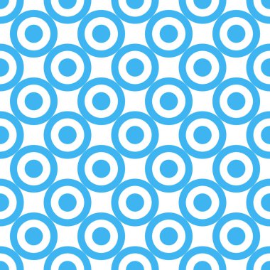 Mavi topları ile Seamless modeli. Vektör arka plan 