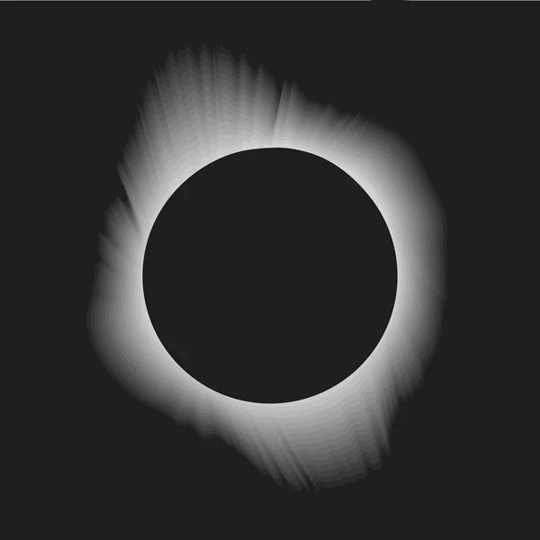 Stín měsíce. Zatmění slunce vektorový obrázek pozadí — Stockový vektor