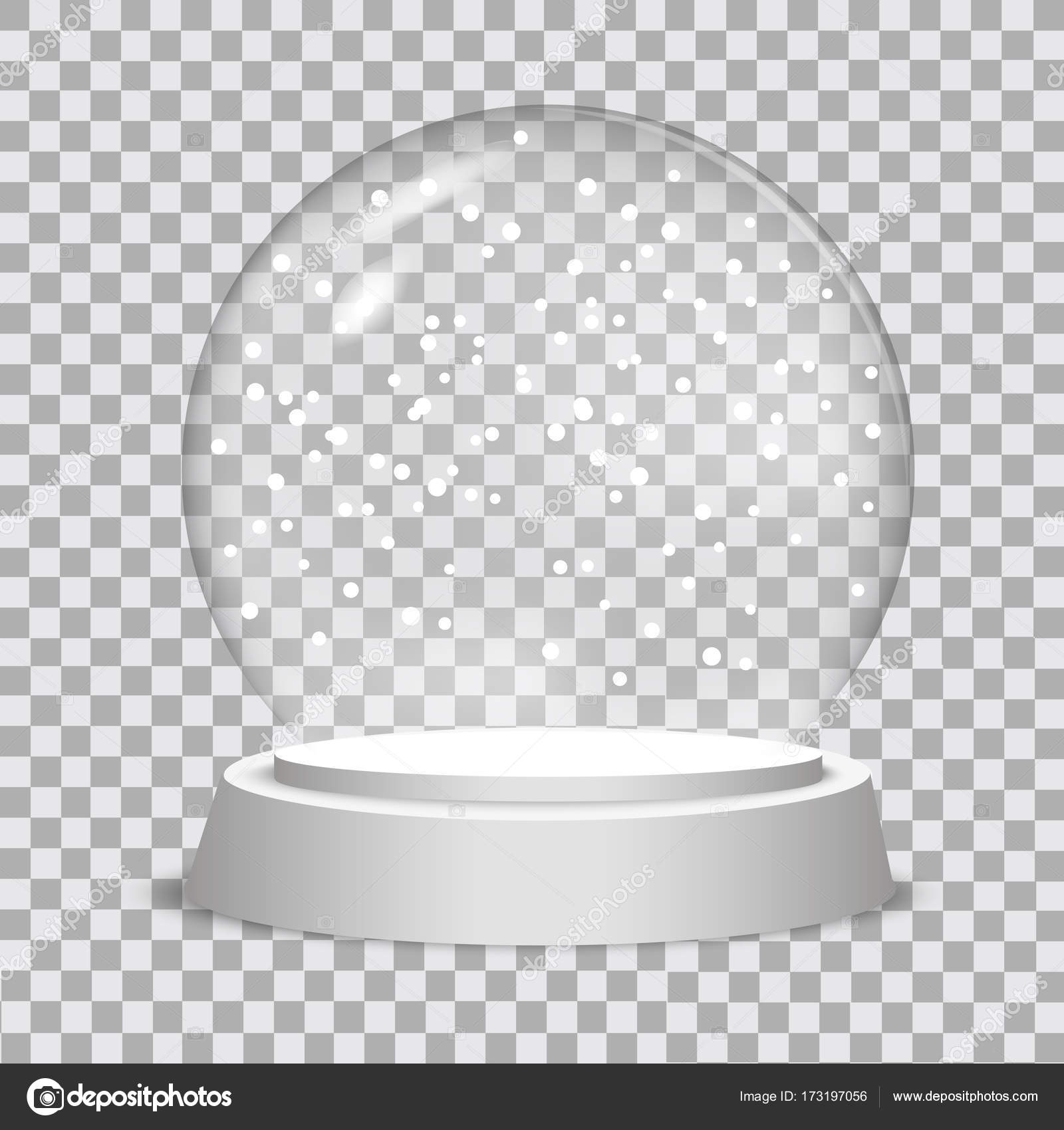 Christmas Snow Globe On Transparent Background Vector Illustration Stock Vector Royalty Free Vector Image By C Azfree 173197056