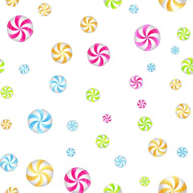 Naneli şekerler ile Seamless modeli. Vektör çizim