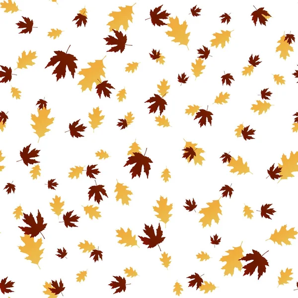 Herfst naadloze patroon. Vectorillustratie. — Stockvector